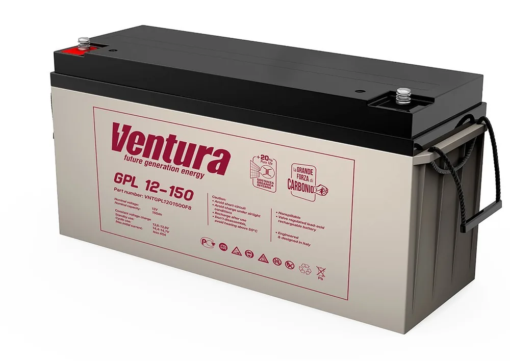 Ventura GPL 12-150. Аккумулятор герметичный свинцово-кислотный
