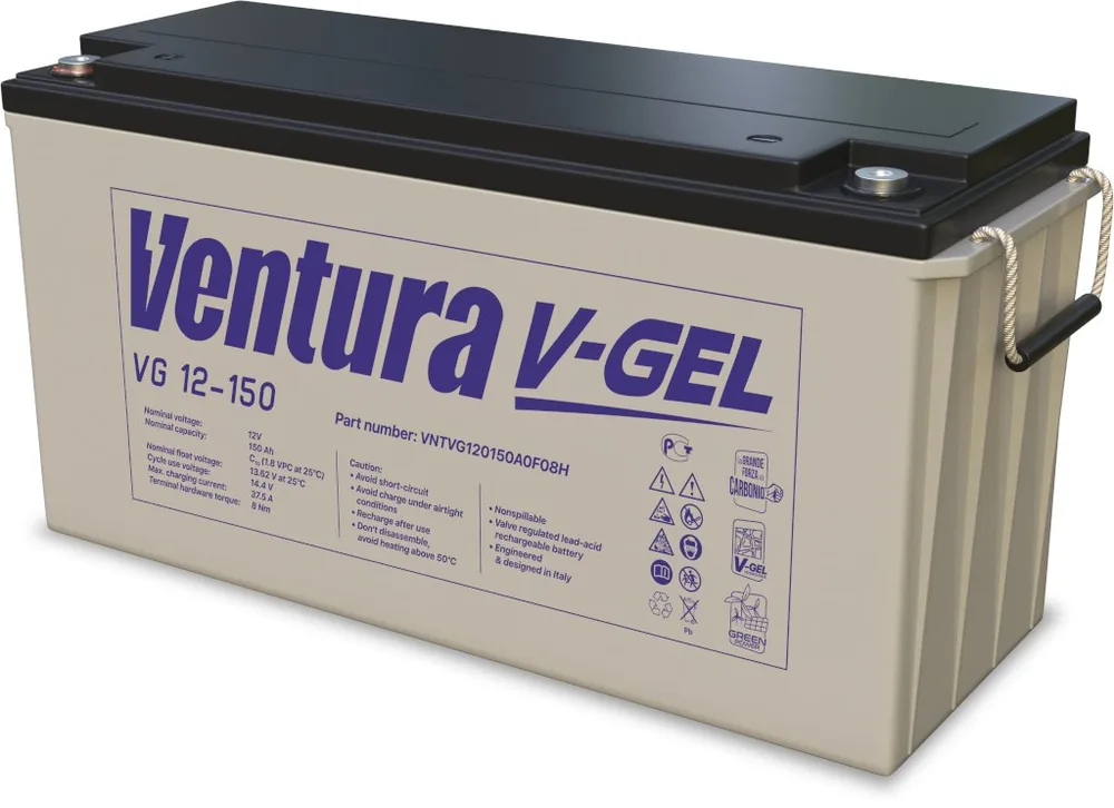 Ventura VG 12-150. Аккумулятор герметичный свинцово-кислотный