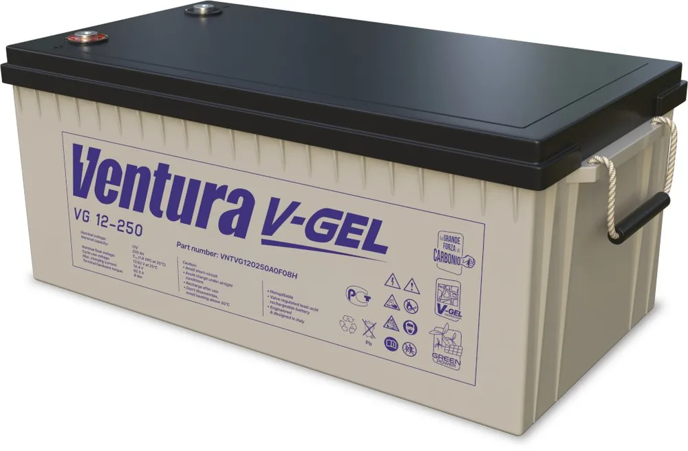 Ventura VG 12-250. Аккумулятор герметичный свинцово-кислотный