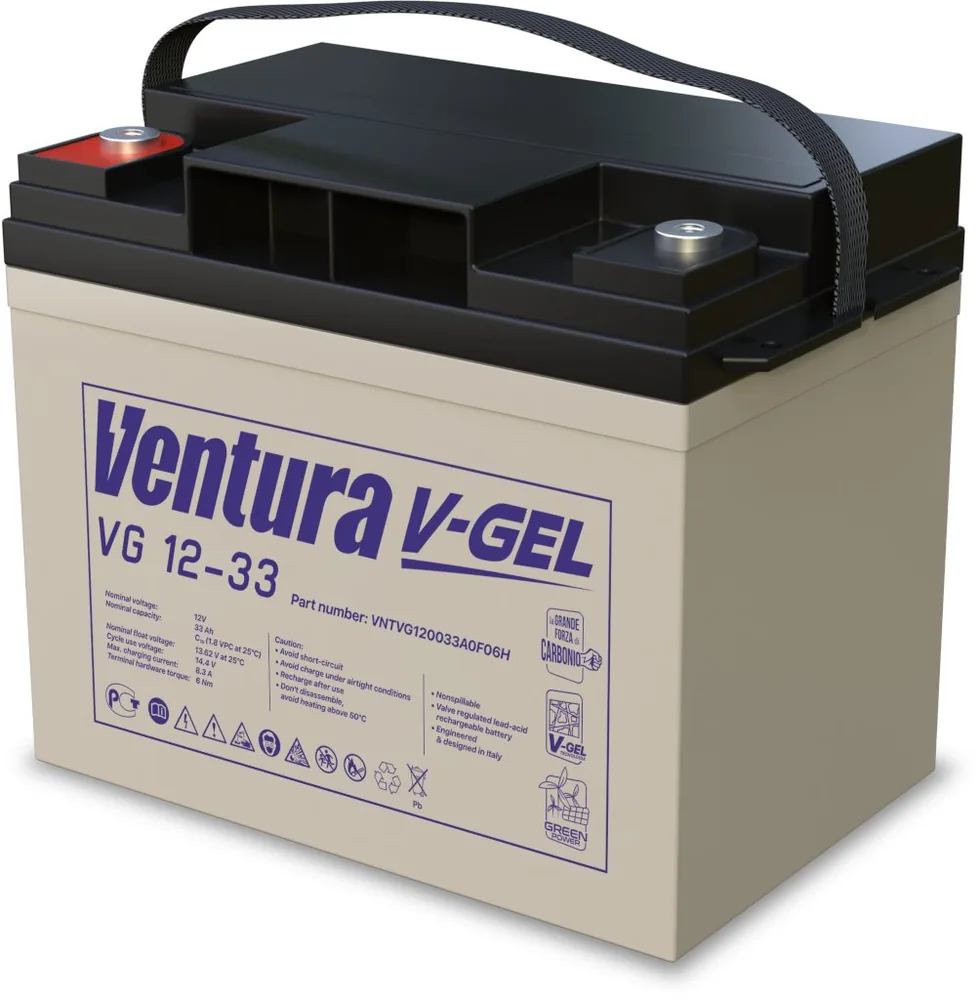 Ventura VG 12-33. Аккумулятор герметичный свинцово-кислотный