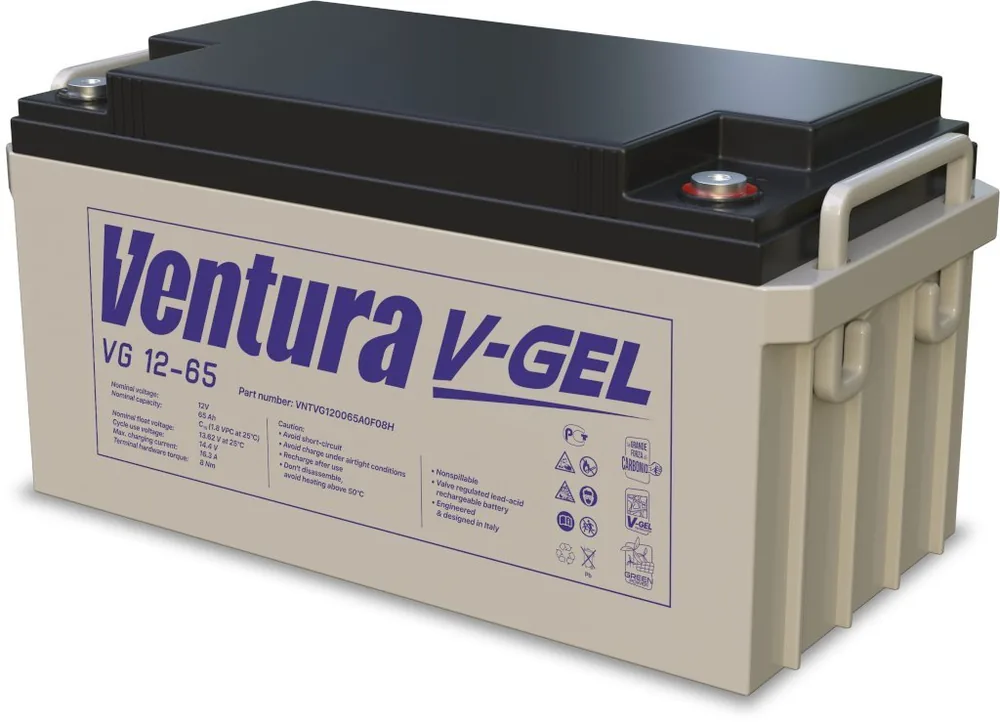 Ventura VG 12-65. Аккумулятор герметичный свинцово-кислотный