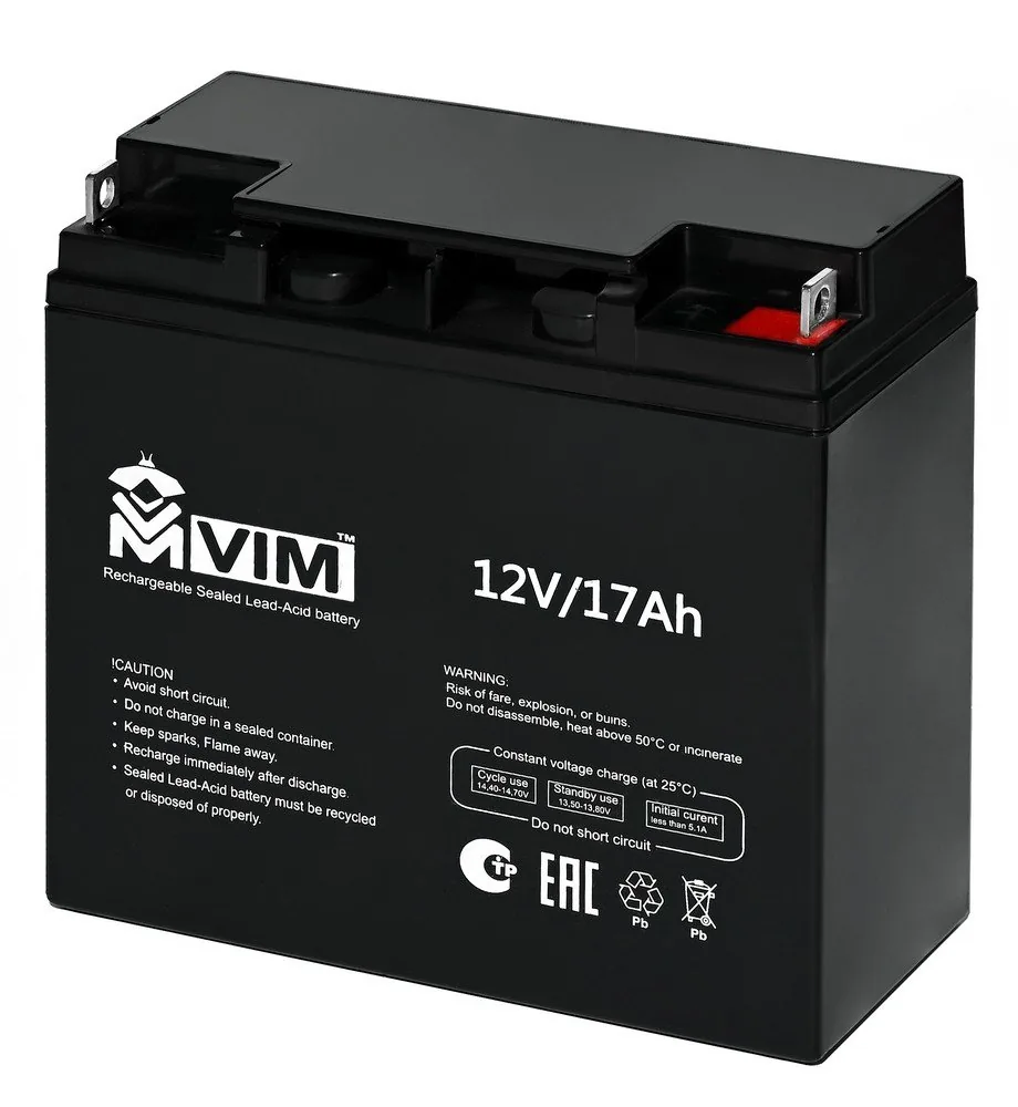 VM-BAT-12-17. Аккумулятор герметичный свинцово-кислотный — фото 1 из 3