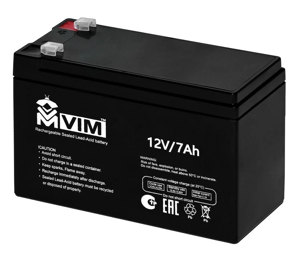 VM-BAT-12-7. Аккумулятор герметичный свинцово-кислотный — фото 1 из 3