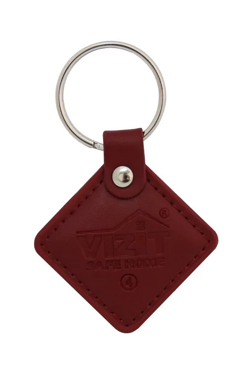 VIZIT-RF2.2 (Red). Брелок proximity кожаный