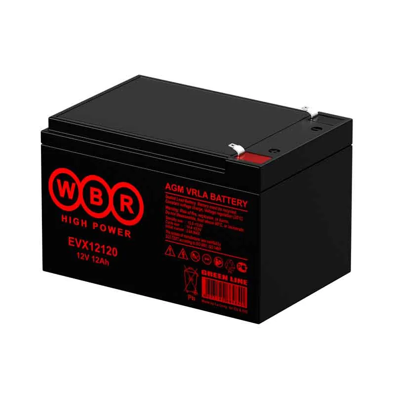 WBR EVX12120S. Аккумулятор герметичный свинцово-кислотный