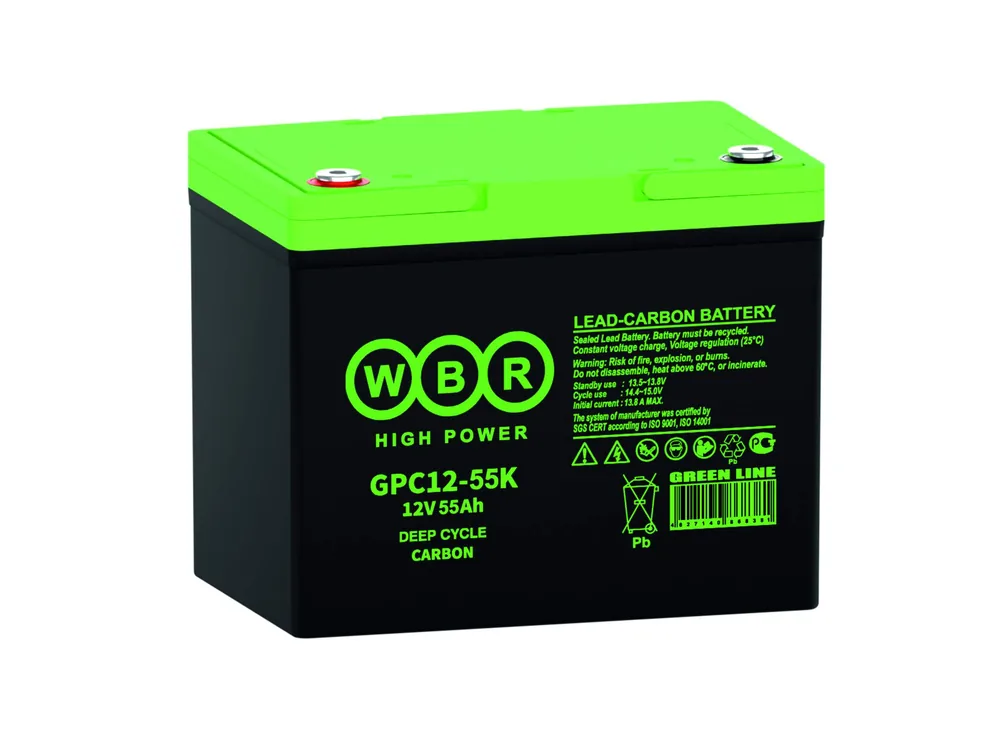 WBR GPC12-55K. Аккумулятор герметичный свинцово-кислотный