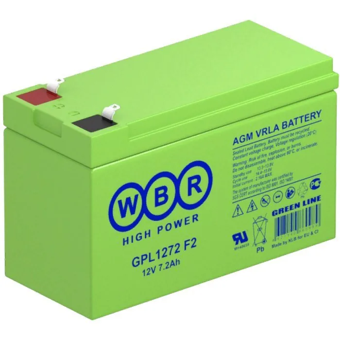 WBR GPL1272 F2. Аккумулятор герметичный свинцово-кислотный