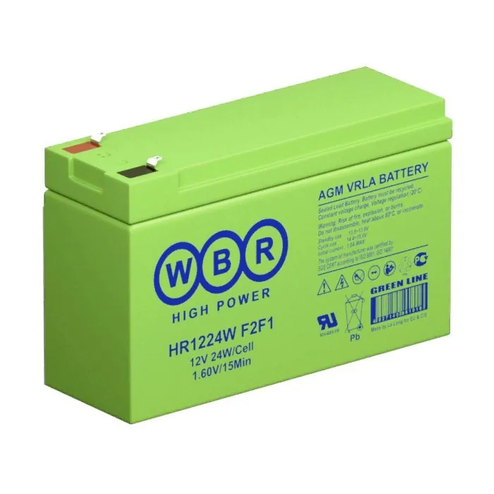 WBR HR1224W F2F1. Аккумулятор герметичный свинцово-кислотный