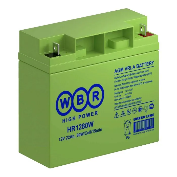 WBR HR1280W. Аккумулятор герметичный свинцово-кислотный