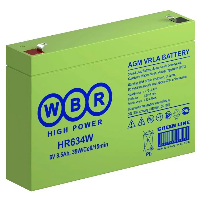 WBR HR634W. Аккумулятор герметичный свинцово-кислотный