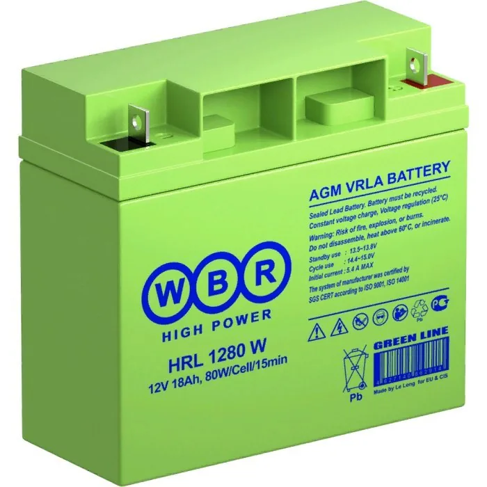 WBR HRL1280W. Аккумулятор герметичный свинцово-кислотный