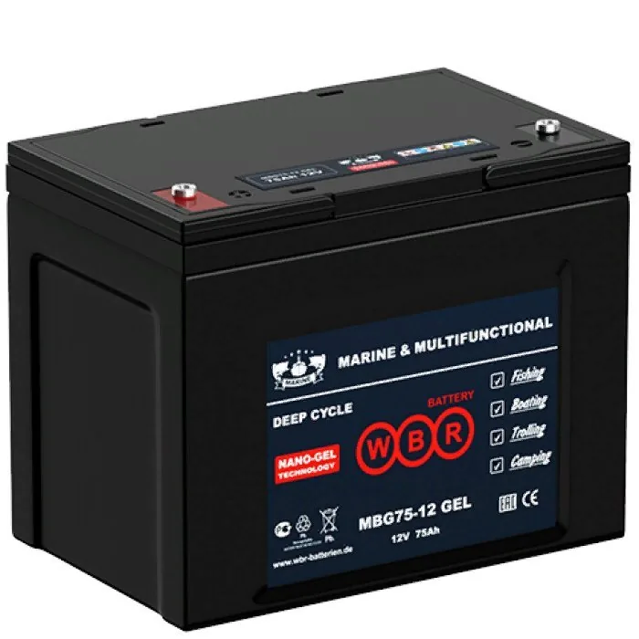 WBR MBG75-12. Аккумулятор герметичный свинцово-кислотный