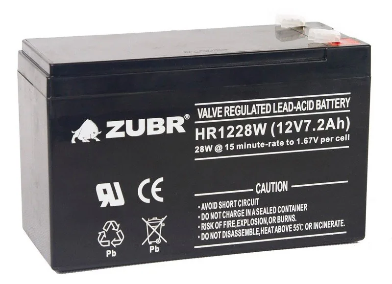 ZUBR HR12-28W. Аккумулятор герметичный свинцово-кислотный
